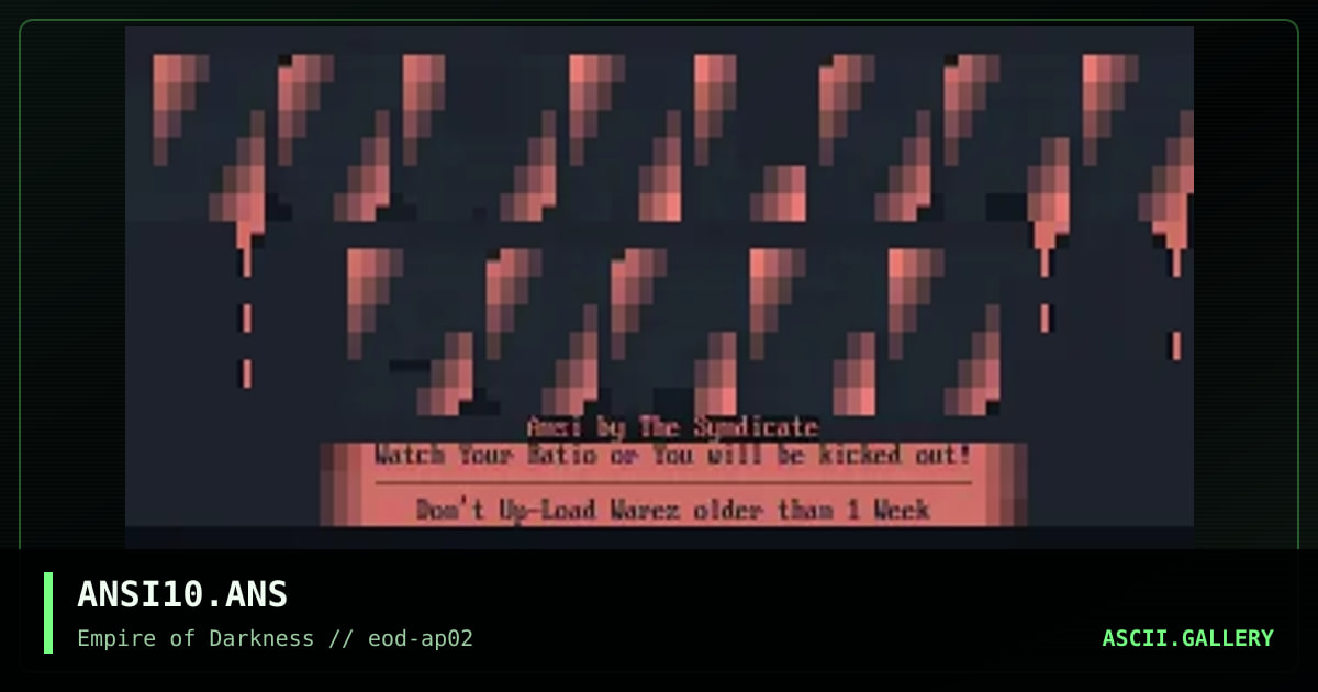 ANSI10.ANS, by the syndicate, 1994