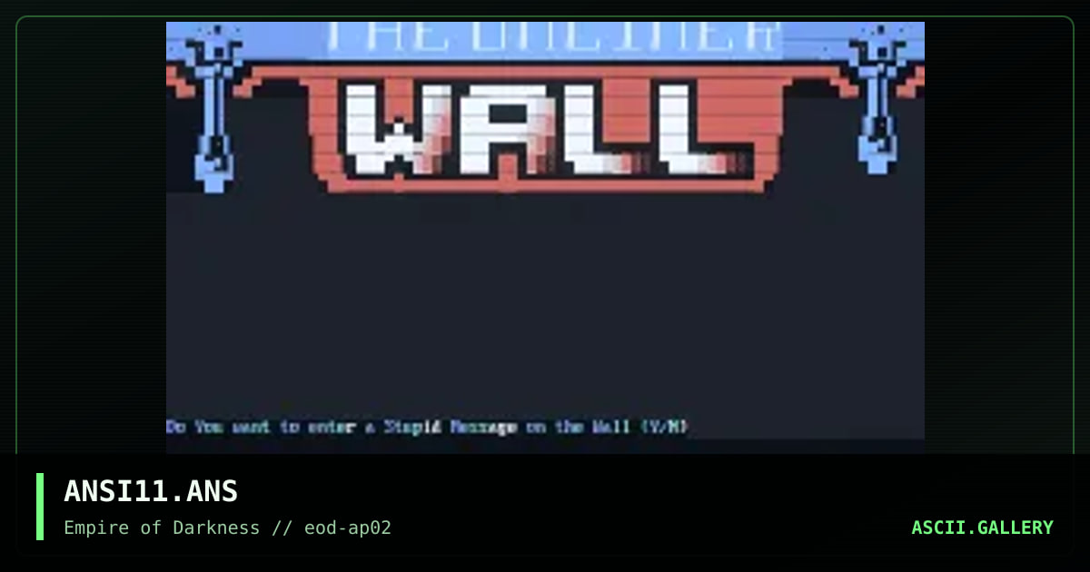 ANSI11.ANS, by the syndicate, 1994