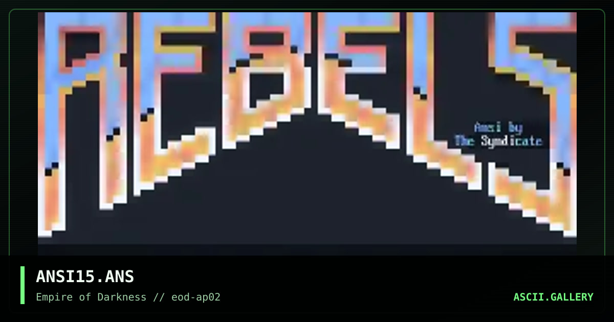 ANSI15.ANS, by the syndicate, 1994