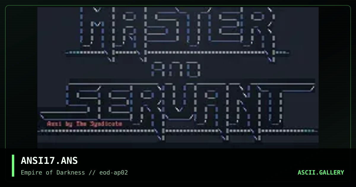 ANSI17.ANS, by the syndicate, 1994