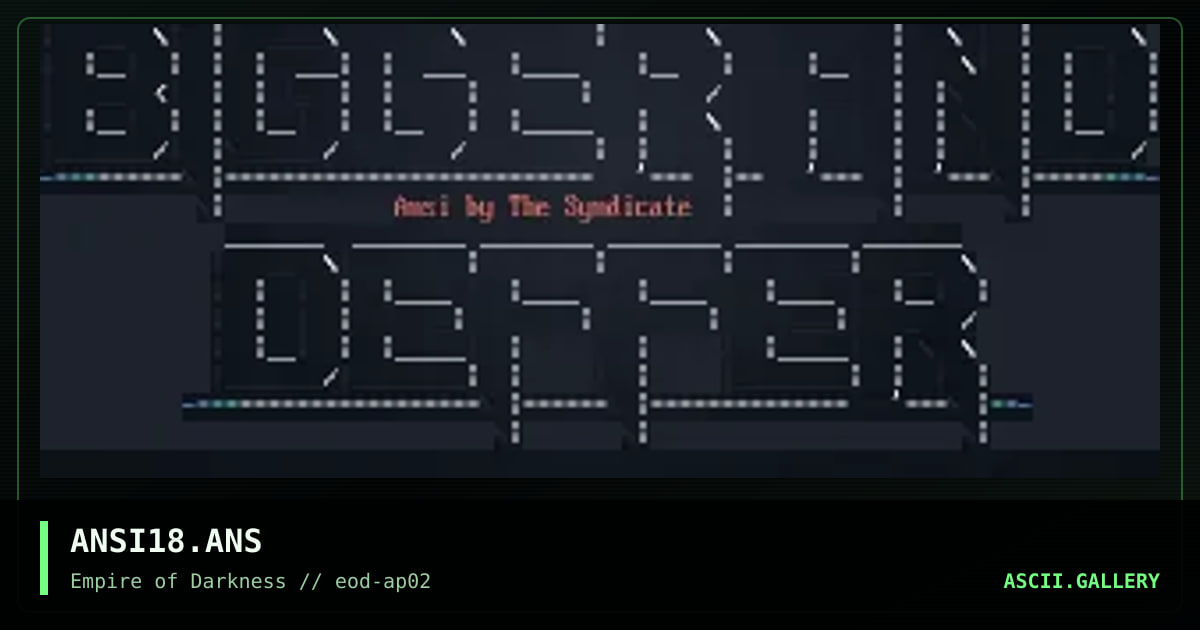 ANSI18.ANS, by the syndicate, 1994