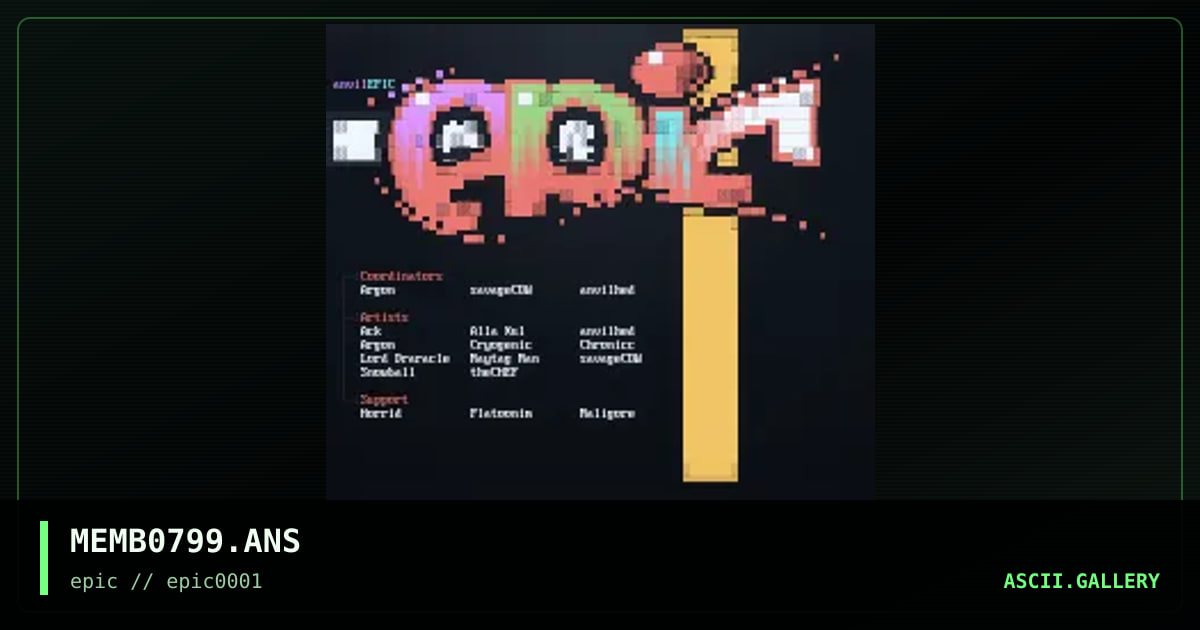 The Epic Crew, by anvilhed, 2000