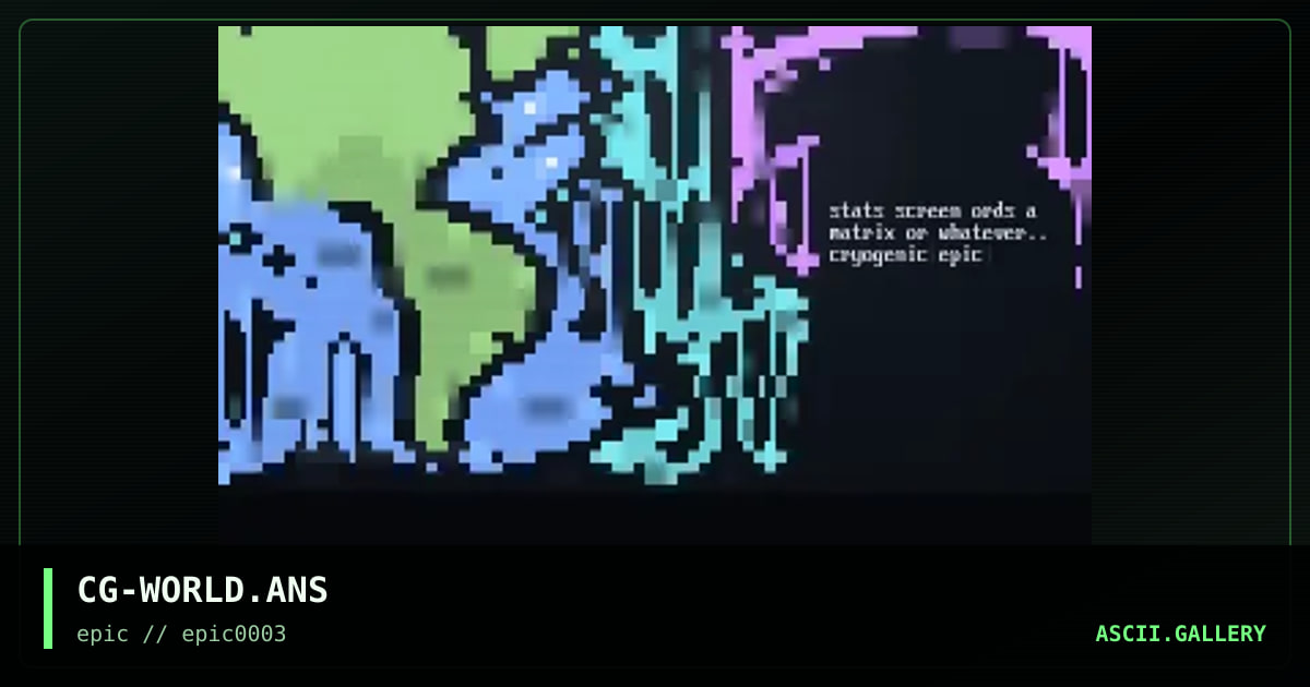 World matrix, by cryogenic, 2000
