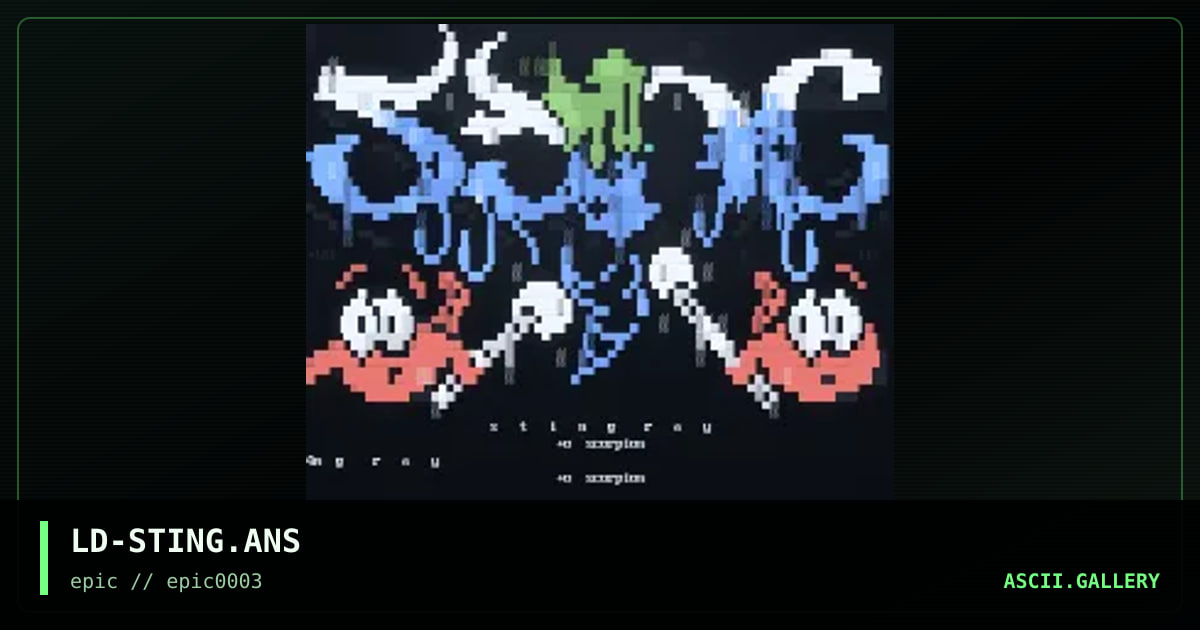 stingray!, by the lost soul, lord drakul, 2000
