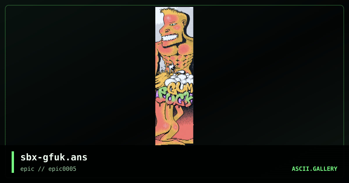gumfuck, by skybax, 2000