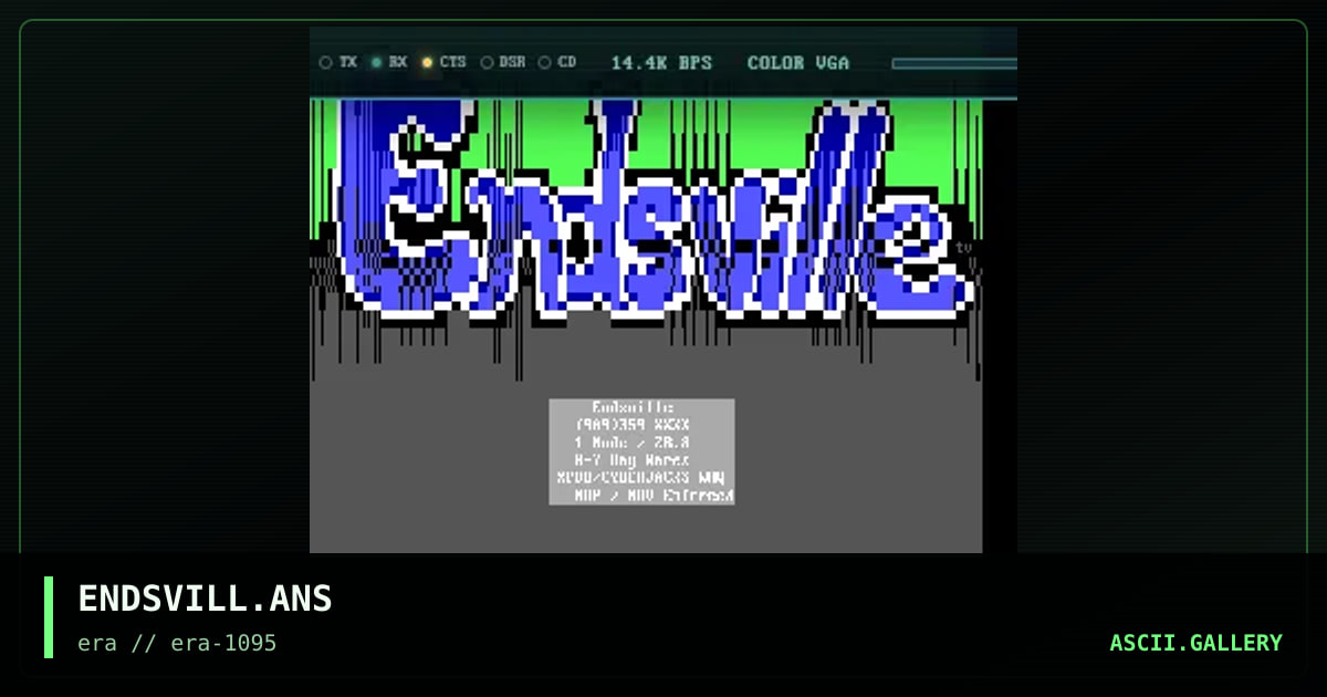 ENDSVILL.ANS, by untagged, 1995