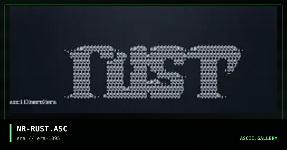 rUSt, by nero, 1995