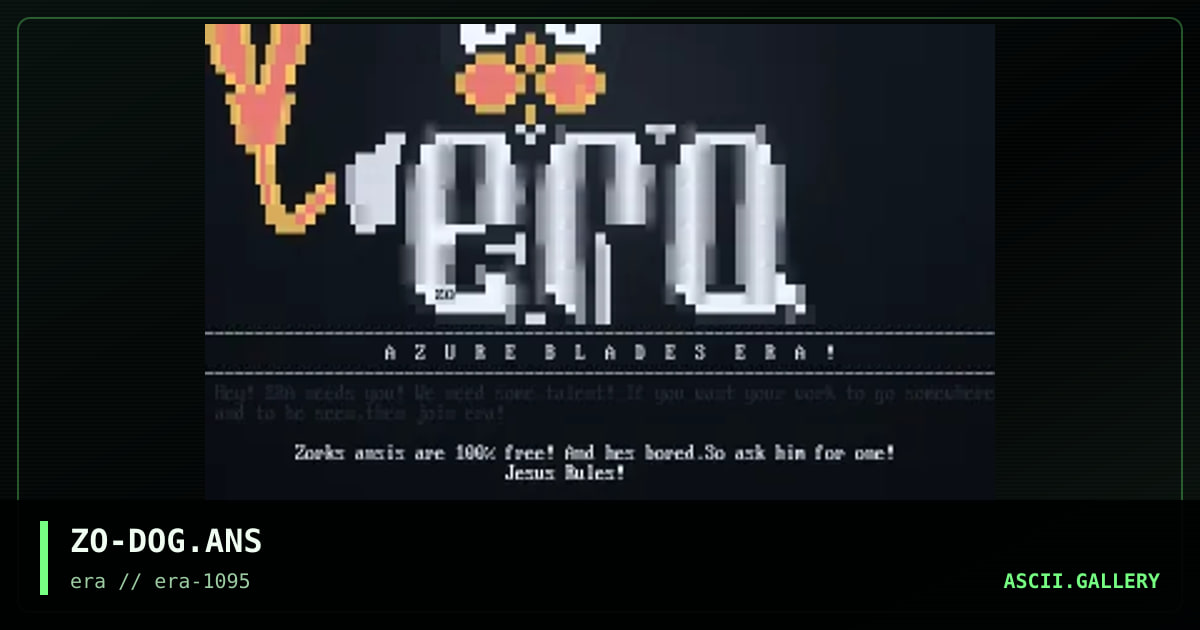 ZO-DOG.ANS, by zork, 1995