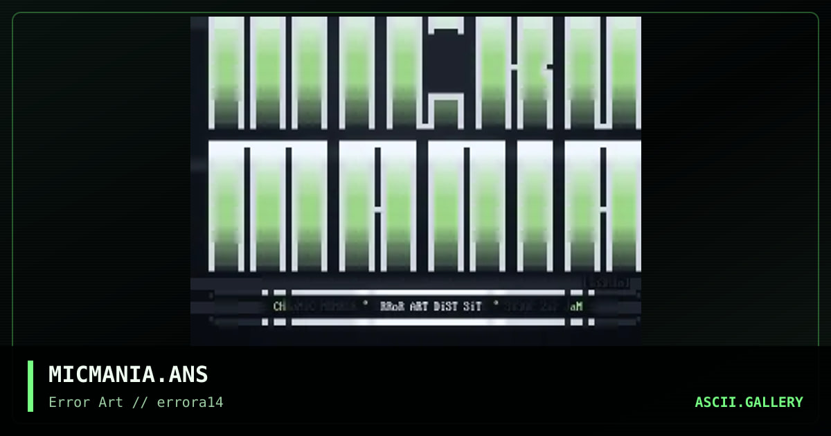 MICMANIA.ANS, by tosh10, 1994