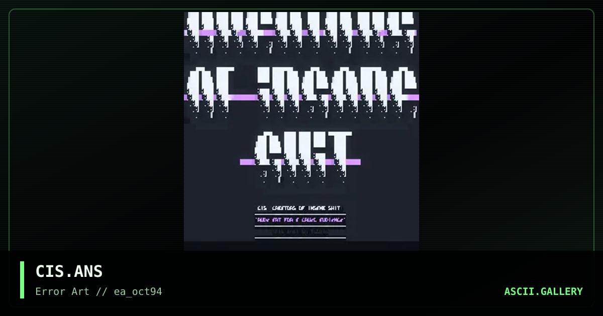 CIS.ANS, by tosh10, 1994