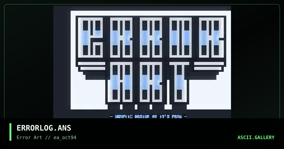 ERRORLOG.ANS, by tosh10, 1994