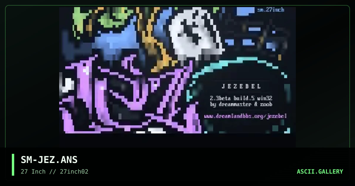 24liner for JEZEBEL door game, by smooth, 2003