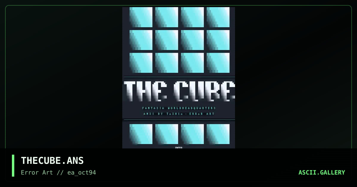 THECUBE.ANS, by tosh10, 1994
