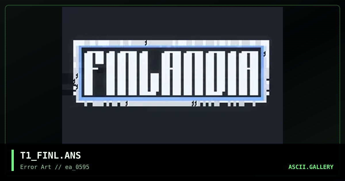 Finlandia, by tosh10, 1995