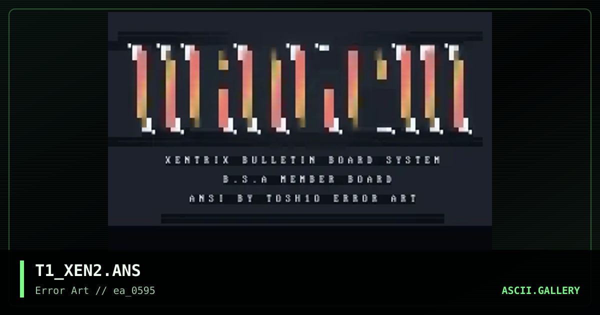 Xentrix #2, by tosh10, 1995