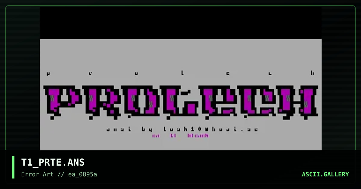 protech, by tosh10, 1995