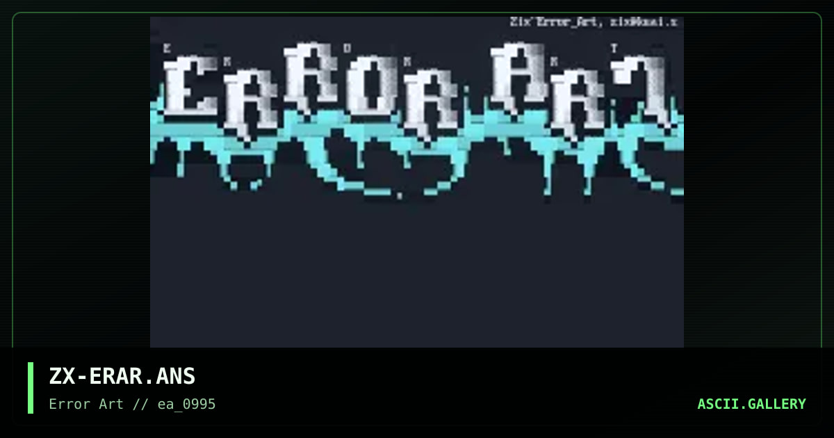 error art, by zix, 1995