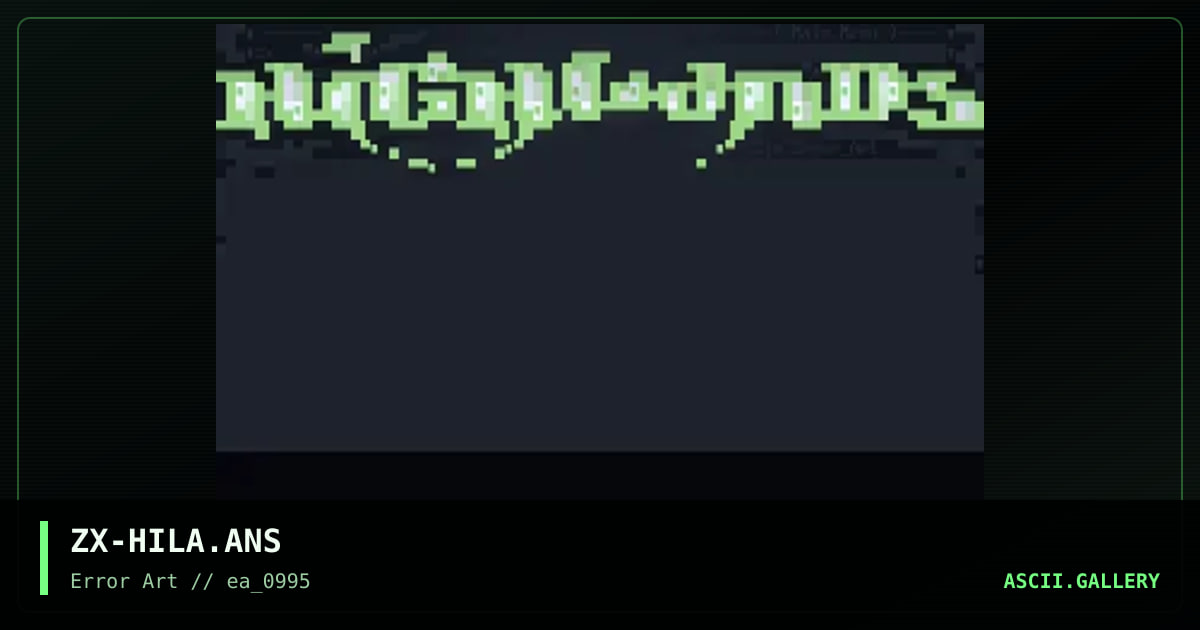 the highlands main menu, by zix, 1995