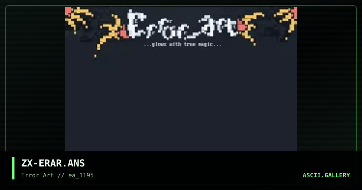 error art, by zix, 1995