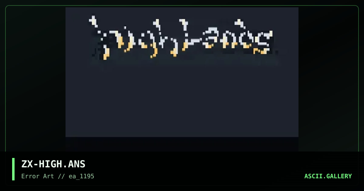highlands, by zix, 1995