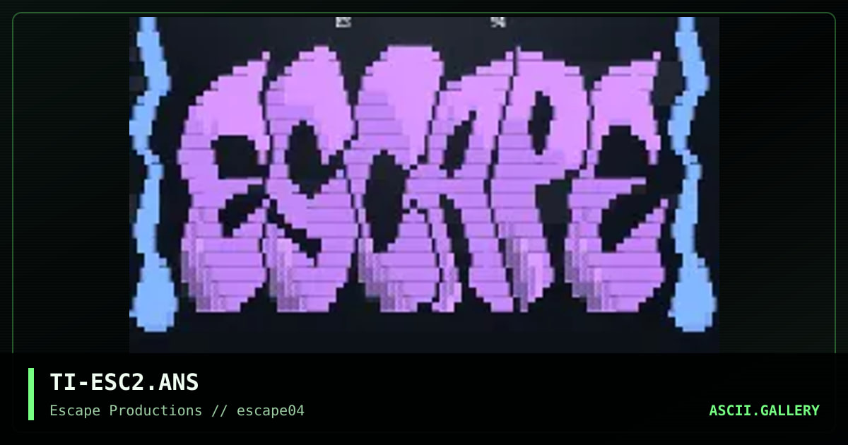 TI-ESC2.ANS, by the insomniac, 1994