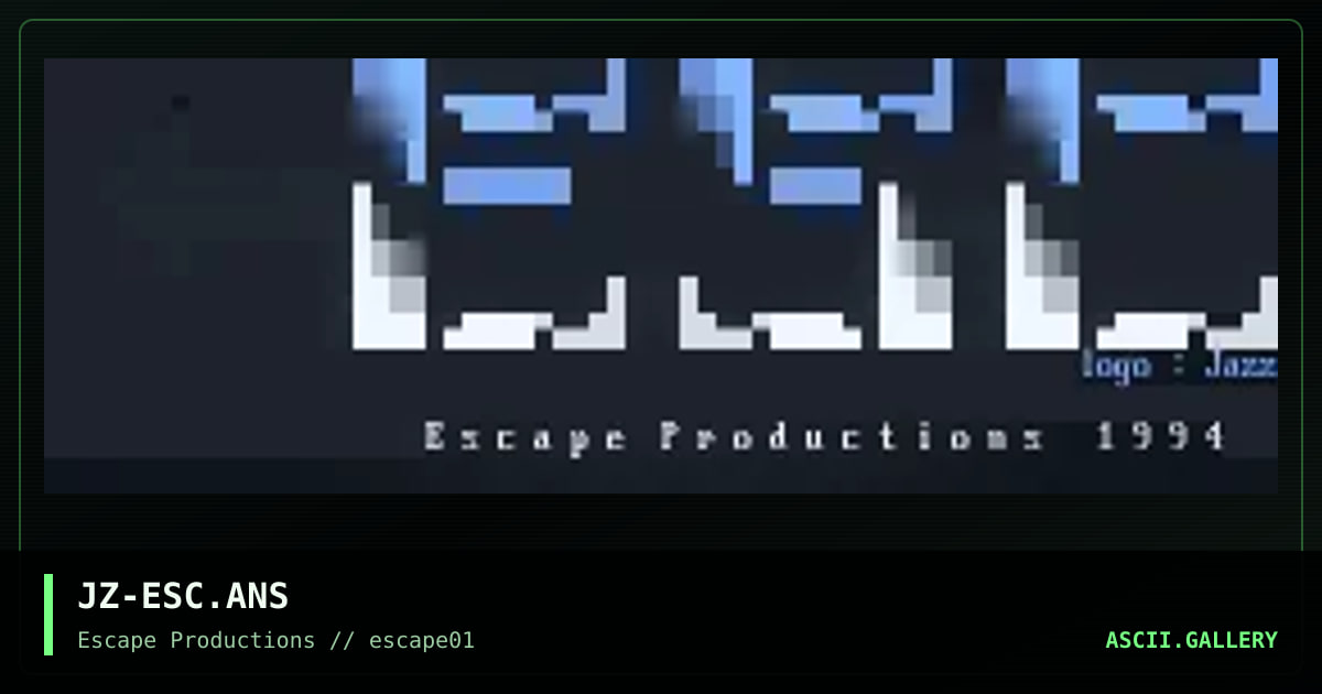 JZ-ESC.ANS, by jazz, 1994