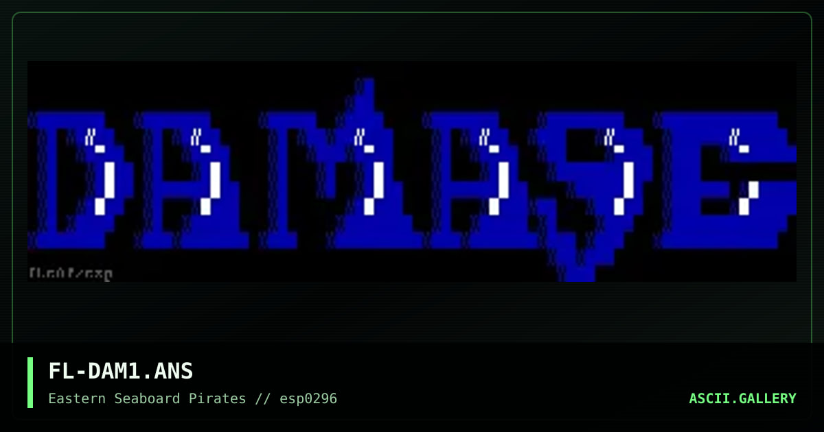 FL-DAM1.ANS, by flea, 1996