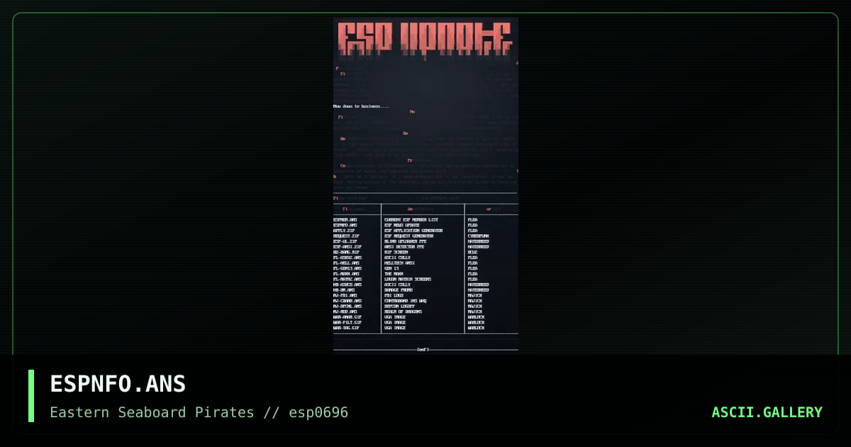 ESP0696 NFO File, by esp, 1996