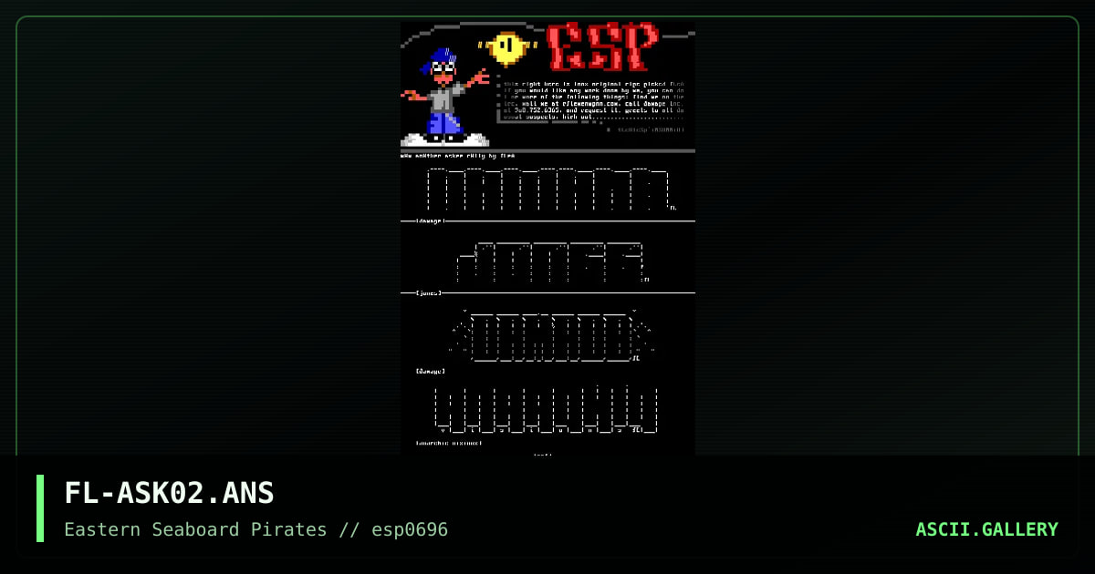 Ascii Colly, by flea, 1996