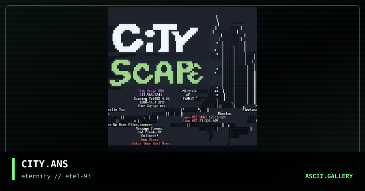 CITY.ANS, by maestro, 1993