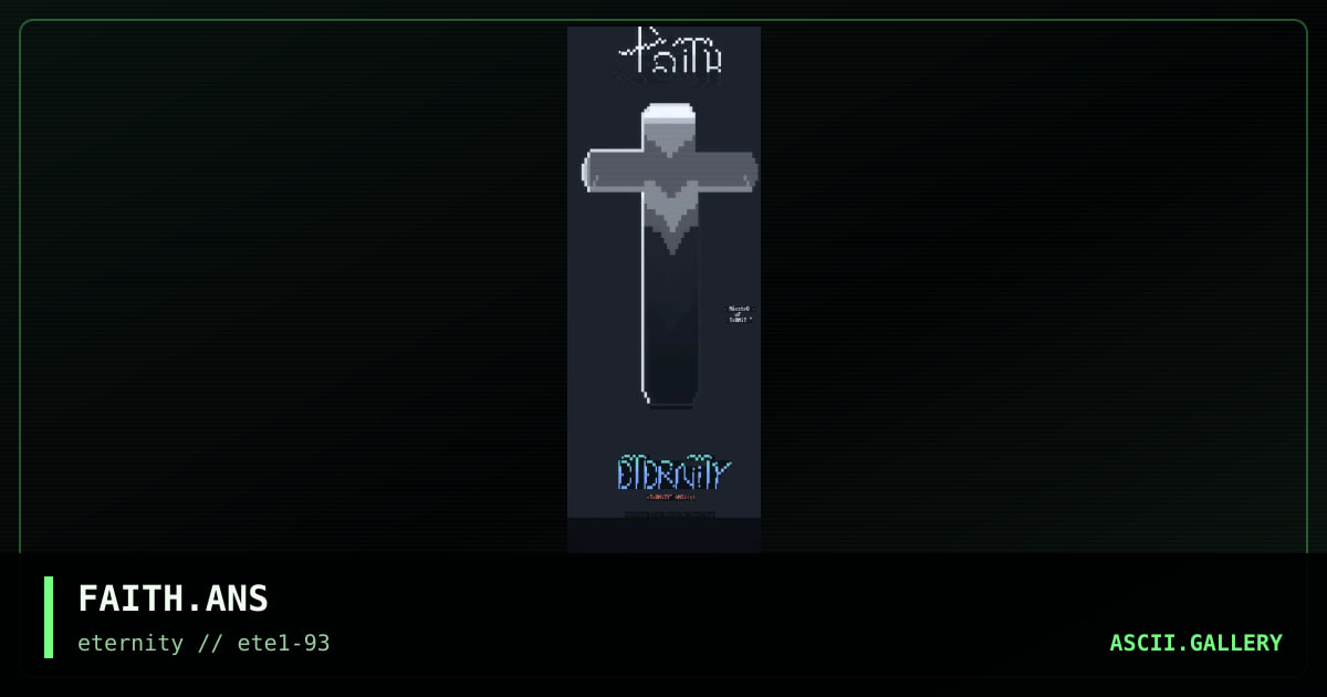 FAITH.ANS, by maestro, 1993