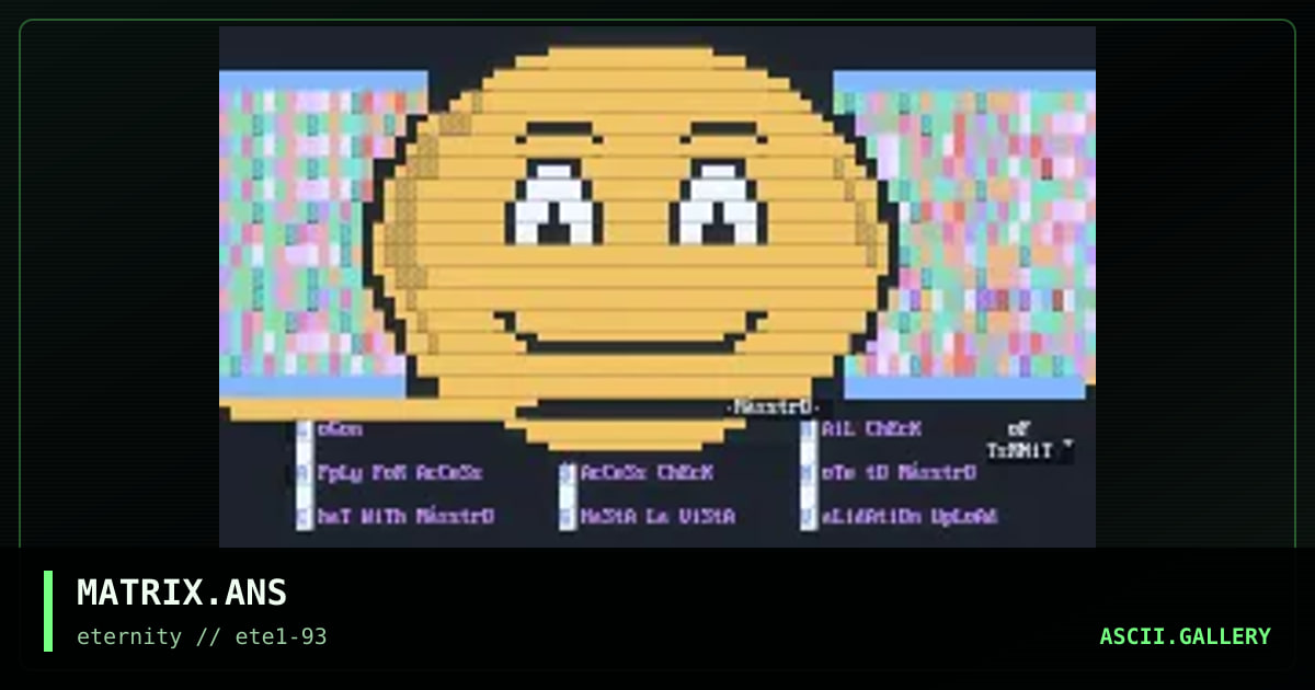 MATRIX.ANS, by maestro, 1993