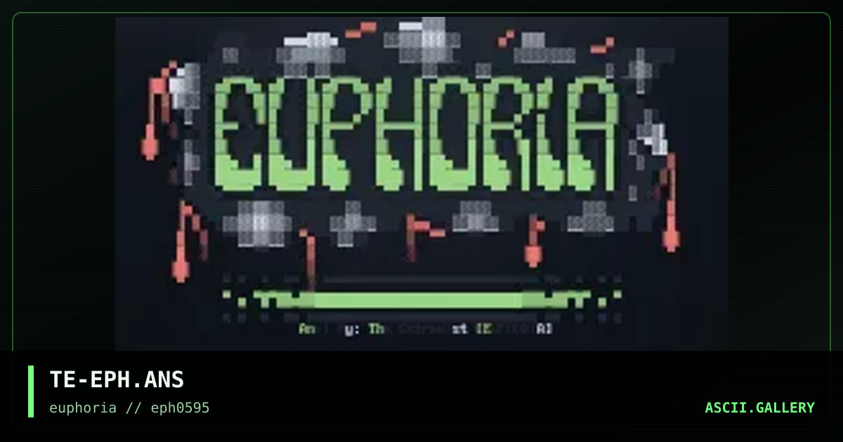 [logo] Euphoria, by the extremist 519, 1995