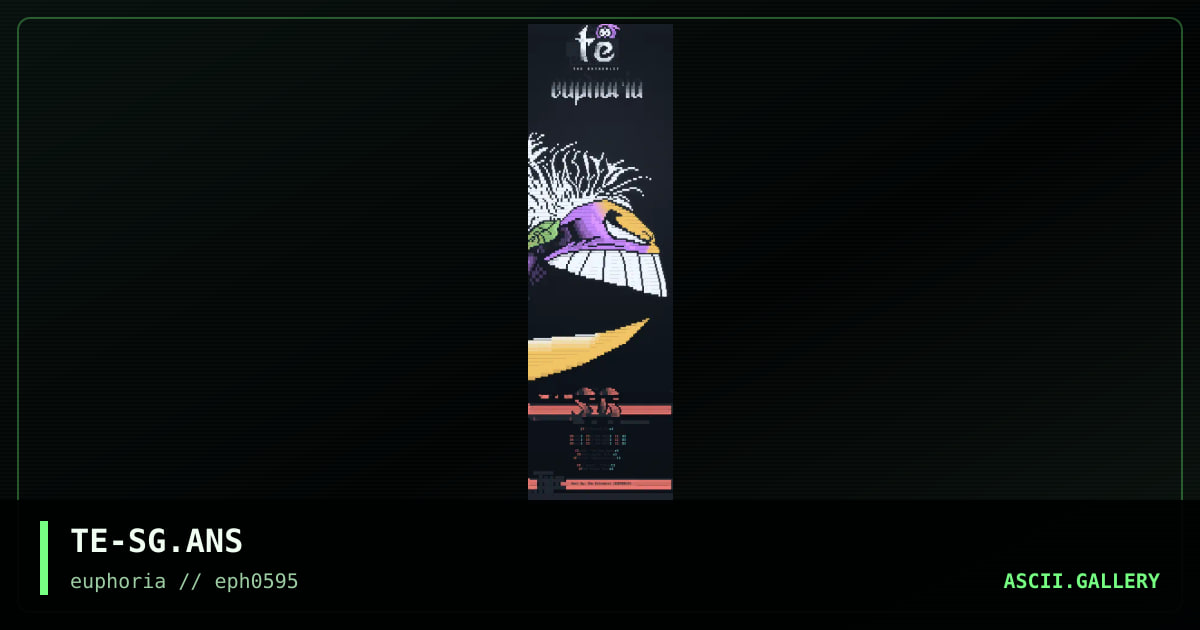 TE-SG.ANS, by the extremist 519, 1995