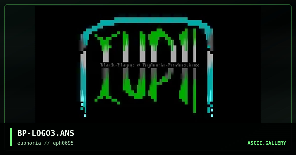 BP-LOGO3.ANS, by black plague, 1995