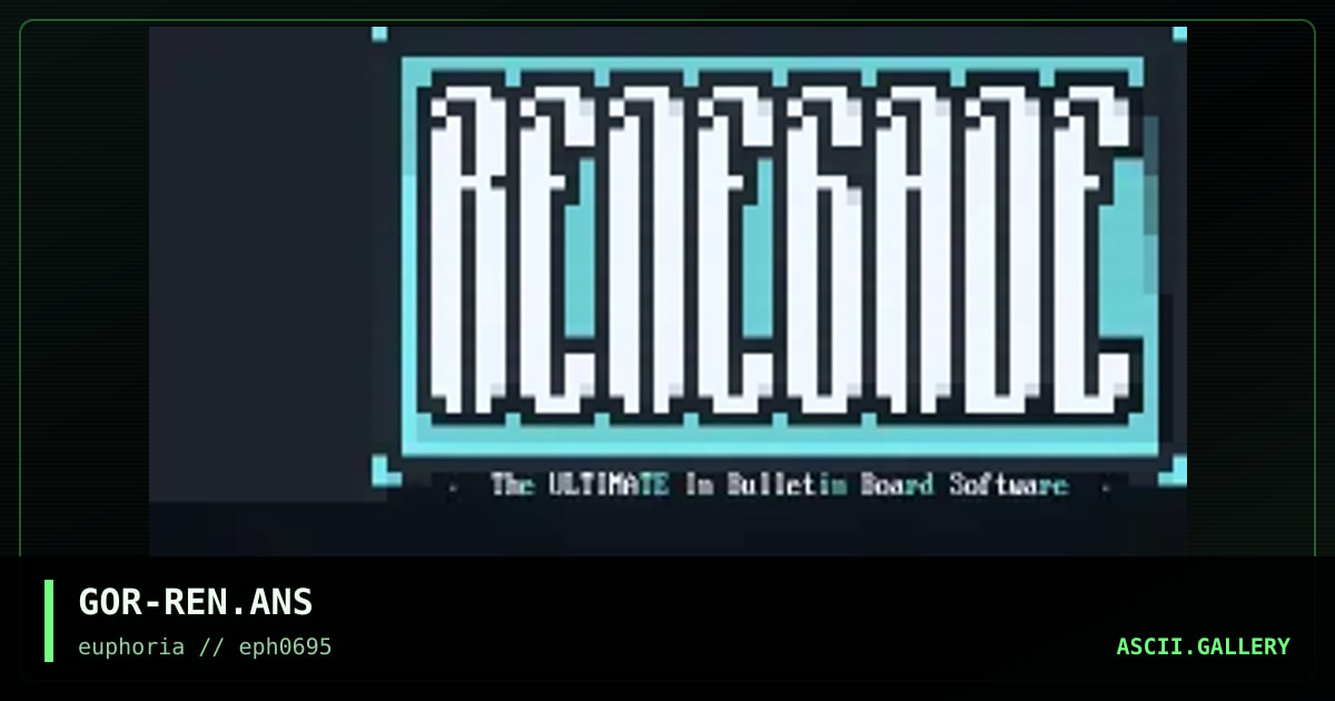 GOR-REN.ANS, by gorgon, 1995