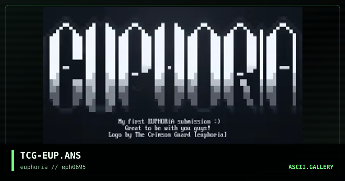 TCG-EUP.ANS, by the crimson guard, 1995