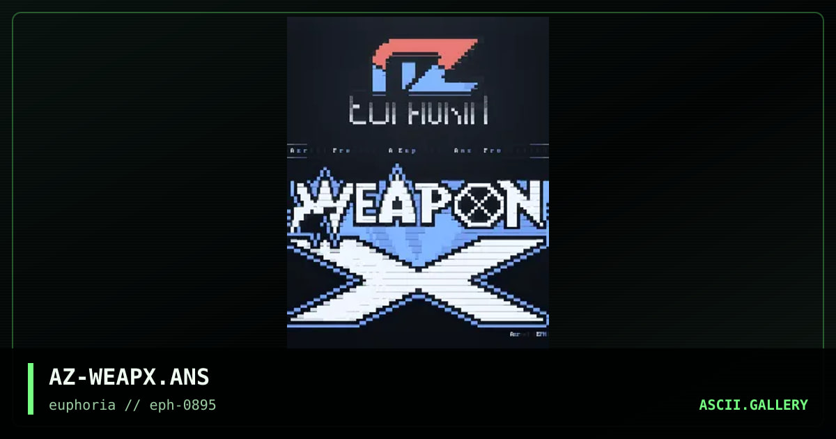 WEAPON X Logo, by azrael 519, 1995