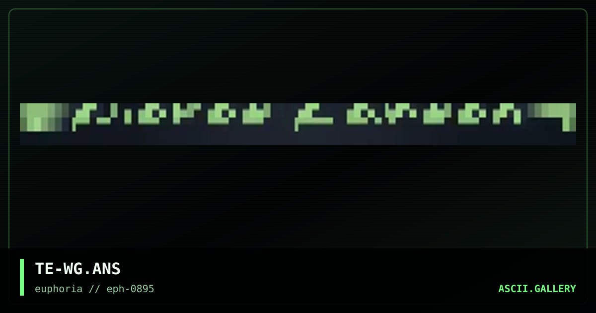TE-WG.ANS, by the extremist 519, 1995