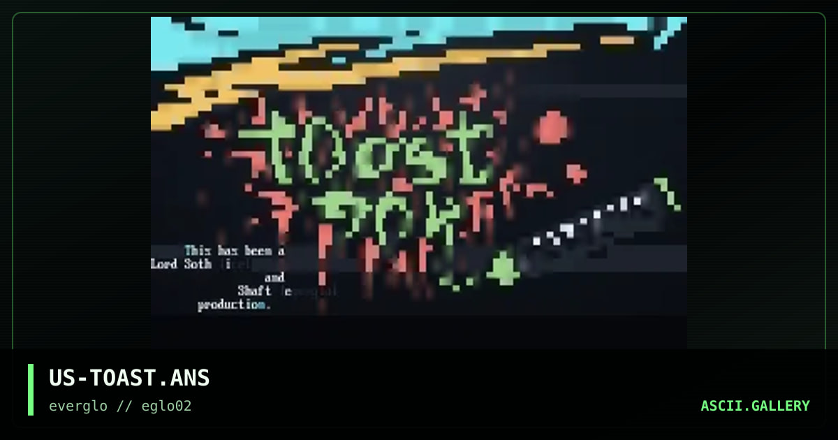 t o a s t 7 0 4, by shaft, lord soth, 1997