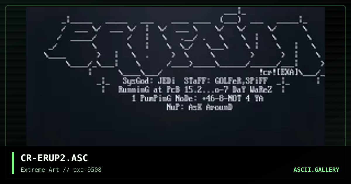 CR-ERUP2.ASC, by crooper, 1995