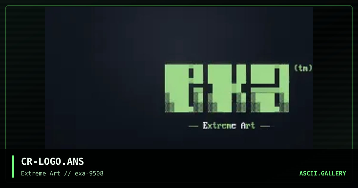 CR-LOGO.ANS, by crooper, 1995
