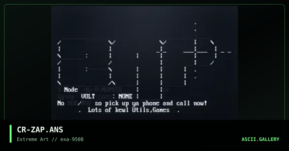 CR-ZAP.ANS, by crooper, 1995