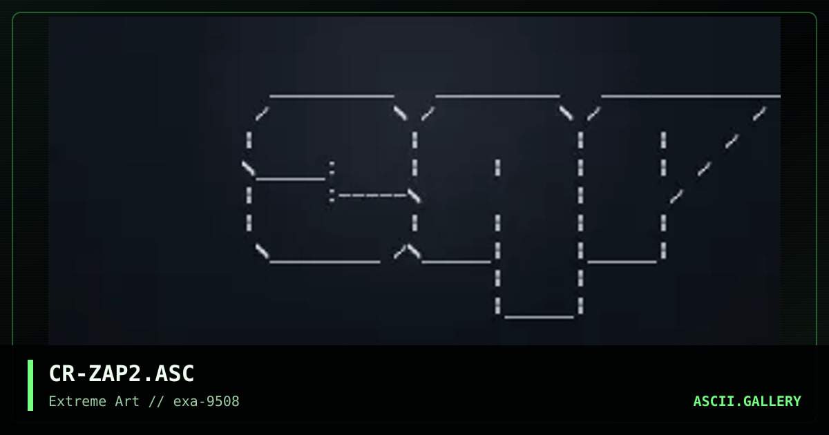 CR-ZAP2.ASC, by crooper, 1995