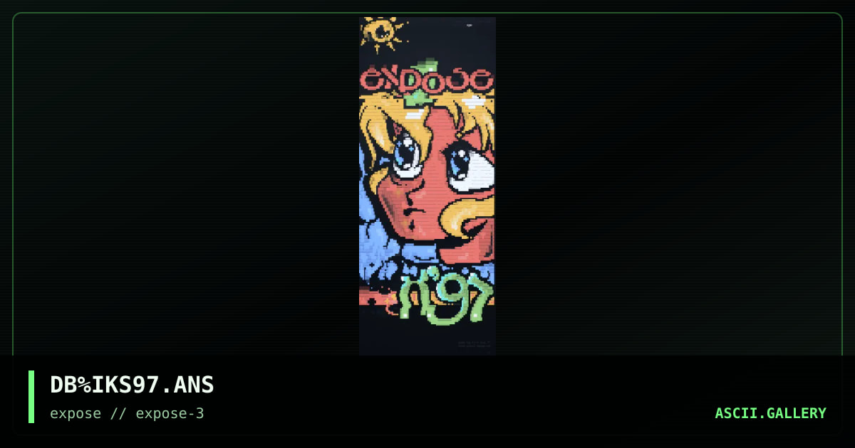 x"97 entry, by dirt bag, 1997