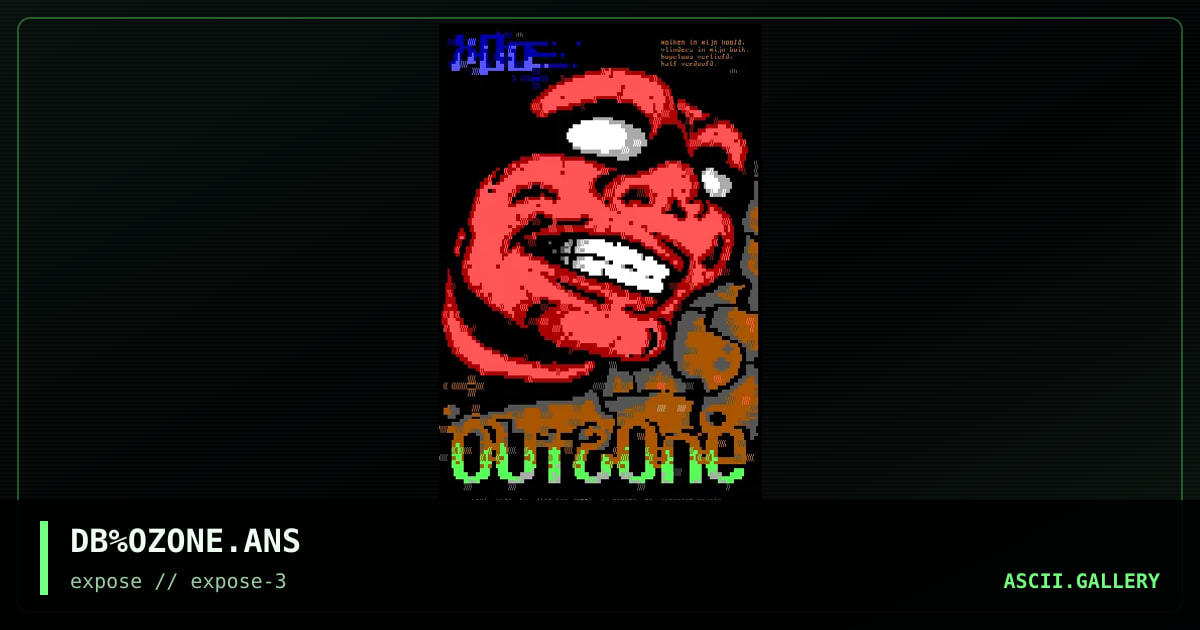 outzone, by dirt bag, 1997