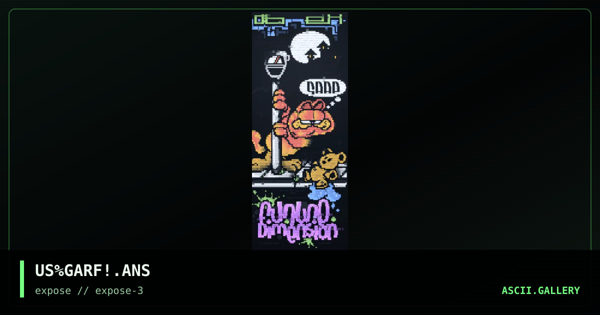 garfield, by exocet, 1997