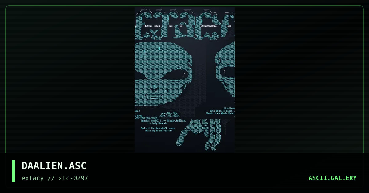 DAALIEN.ASC, by da alien, 1997