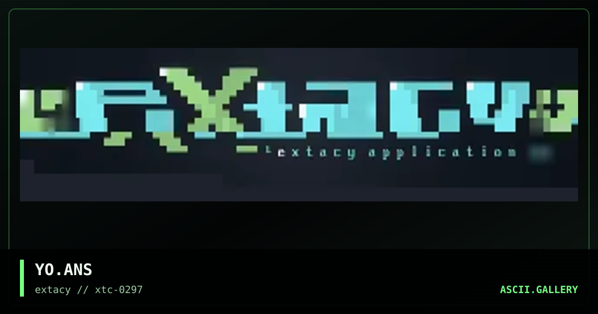 YO.ANS, by extacy, 1997