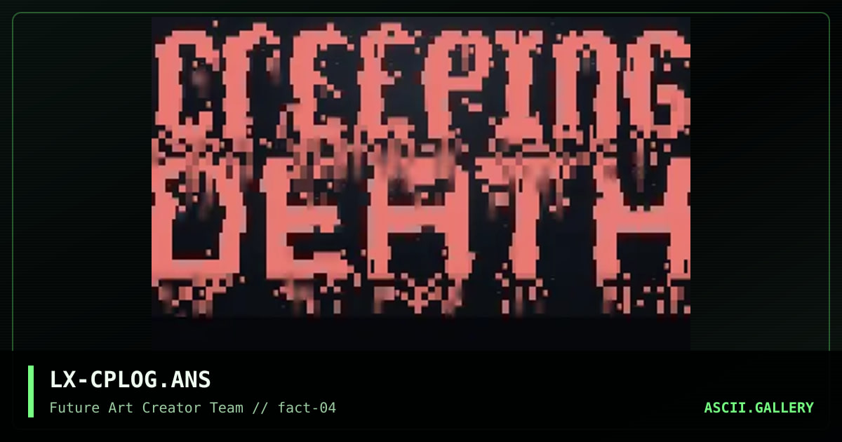 cREEPiNG dEAth sMAll lOGo..°, by lord xeen, 1996